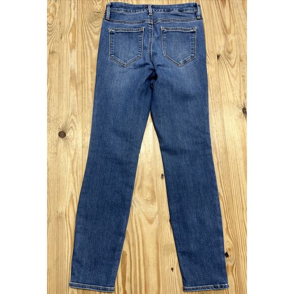 Athleta Sculptek High Rise Skinny Jeans Womens Size 2 Medium Wash Stretch - Picture 2 of 6